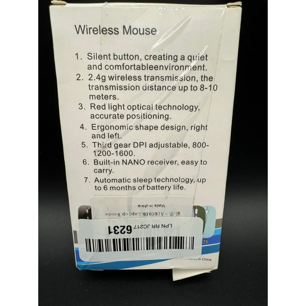 Wireless Bluetooth Usb 2.4g Black Mouse Dual Mode Mice Ipad Laptop Light Weight